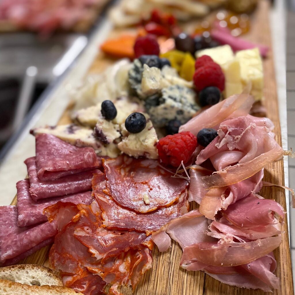 Our Charcuterie board is amazing at Salted Dough.